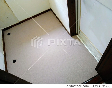 After replacing the damaged floor in the bathroom 139319422