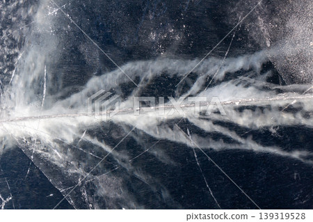 Transparency of river ice. Transparency of river ice. 139319528