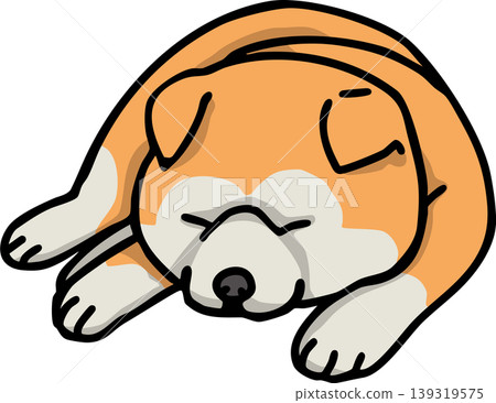 秋田犬,紅色外套,狗的插圖 秋田犬,紅色外套,狗的插圖 139319575