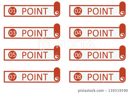 Illustration materials: Points, Important, Check, Attention, Caution, Numbers Illustration materials: Points, Important, Check, Attention, Caution, Numbers 139319590