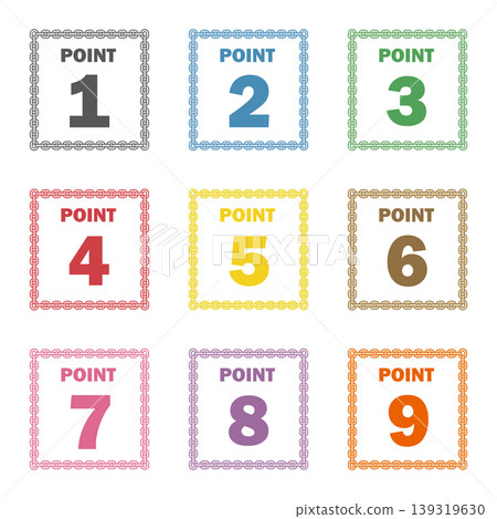 Illustration materials: Points, Important, Check, Attention, Caution, Numbers Illustration materials: Points, Important, Check, Attention, Caution, Numbers 139319630