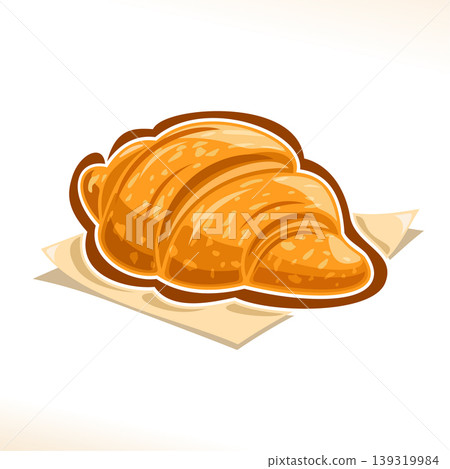 Vector logo for French Croissant Vector logo for French Croissant 139319984