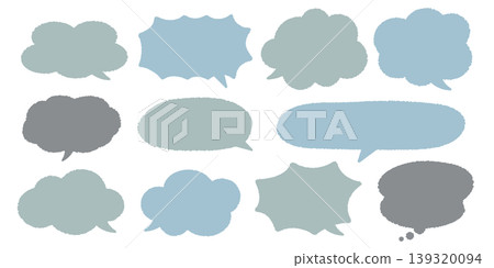 Speech bubble size adjustable | Hand-drawn style speech bubble material Speech bubble size adjustable | Hand-drawn style speech bubble material 139320094
