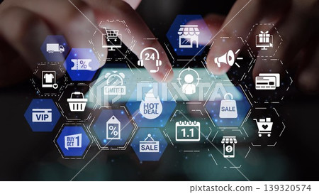 Sale and promotion icons for marketing and e-commerce business Funnel Sale and promotion icons for marketing and e-commerce business Funnel 139320574