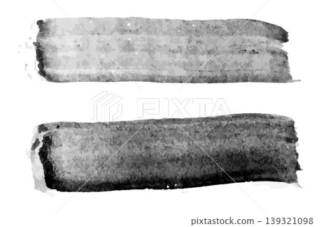 Grunge black water color texture stripe brush on white background Grunge black water color texture stripe brush on white background 139321098