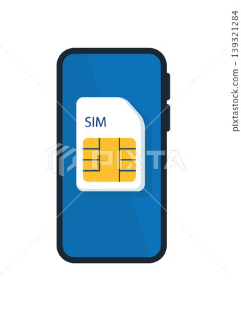 SIM card concept in vector illustration 139321284