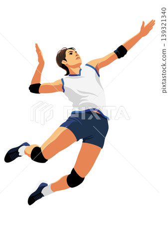 Female volleyball player 139321340