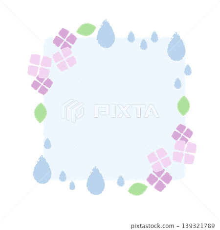 Hydrangea frame 139321789