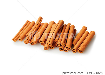 Cinnamon stick on a white background Cinnamon stick on a white background 139321828