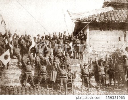 舊照片：1937 年 12 月 2 日，第二次中日戰爭期間，日軍進入無錫江陰市。 139321963