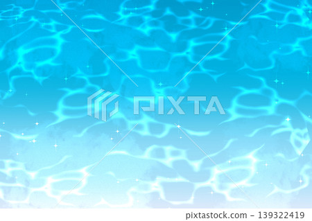 Cool water surface and shimmering light background material: Blue water gradient texture, perfect for summer banners. Cool water surface and shimmering light background material: Blue water gradient texture, perfect for summer banners. 139322419