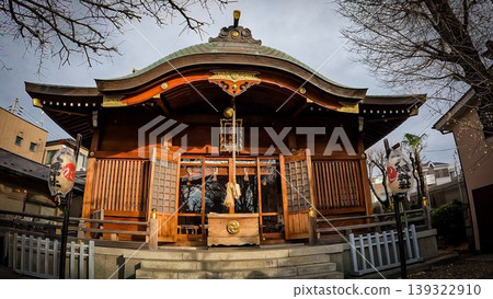 東京，歷史悠久的田端八幡神社及其祈願燈籠 139322910
