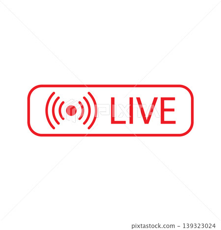 Live streaming icon Live streaming icon 139323024