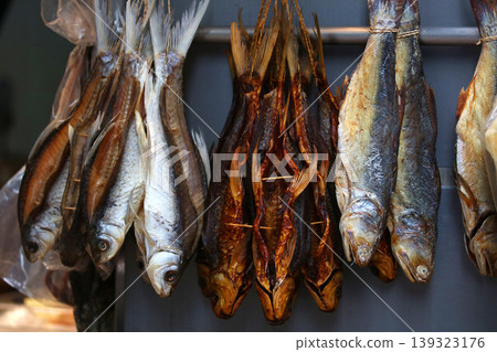 Salt-dried fish (ham yui) sold in Des Voeux Road West, Hong Kong. It resembles Kusaya and has a delicious smell. It used to be cheap, but now it's expensive Salt-dried fish (ham yui) sold in Des Voeux Road West, Hong Kong. It resembles Kusaya and has a delicious smell. It used to be cheap, but now it's expensive 139323176