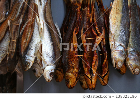 Salt-dried fish (ham yui) sold in Des Voeux Road West, Hong Kong. It resembles Kusaya and has a delicious smell. It used to be cheap, but now it's expensive Salt-dried fish (ham yui) sold in Des Voeux Road West, Hong Kong. It resembles Kusaya and has a delicious smell. It used to be cheap, but now it's expensive 139323180