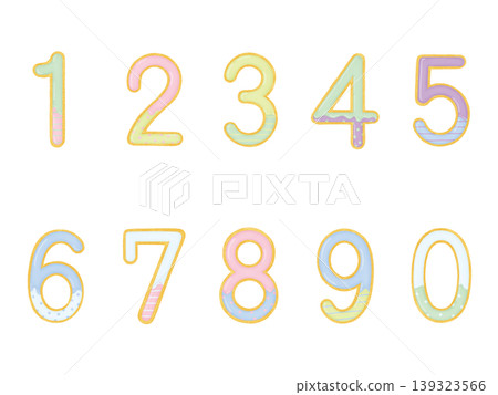 糖霜餅乾數字套裝 糖霜餅乾數字套裝 139323566