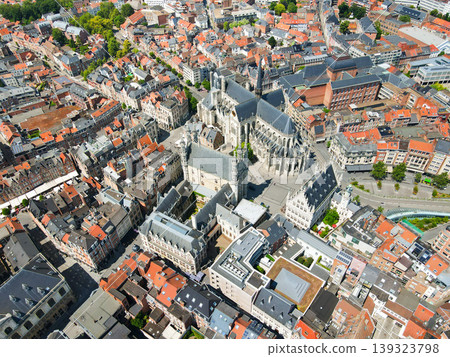 Panoramic aerial cityscape view of Leuven city, Belgium 139323798