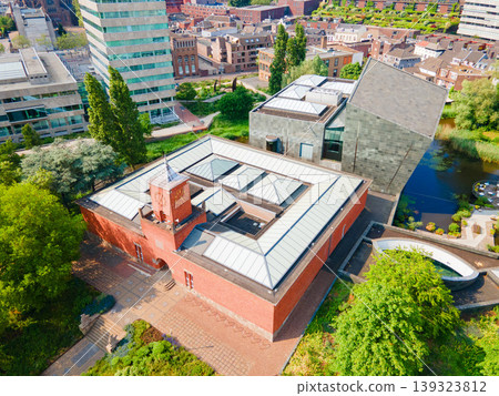 Panoramic view from above Van Abbemuseum in Eindhoven, Netherlands Panoramic view from above Van Abbemuseum in Eindhoven, Netherlands 139323812