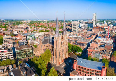 St. Catherine Church aerial view in Eindhoven, Netherlands St. Catherine Church aerial view in Eindhoven, Netherlands 139323822