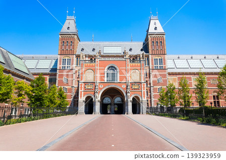 Rijksmuseum building in Amsterdam city centre, Netherlands Rijksmuseum building in Amsterdam city centre, Netherlands 139323959