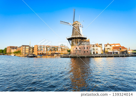 De Adriaan windmill in Haarlem city, Netherlands 139324014