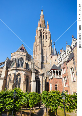 Church of Our Lady tower in Bruges city, Belgium Church of Our Lady tower in Bruges city, Belgium 139324036
