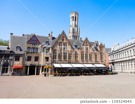 Belfort tower and Burg square in Bruges city, Netherlands Belfort tower and Burg square in Bruges city, Netherlands 139324045