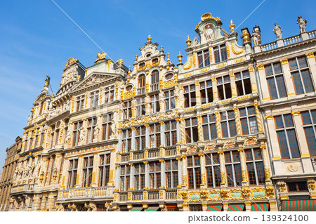 Guildhouses on Grand Place or Grote Markt square in Brussels city 139324100