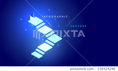Business Progress Steps Growth Infographic Success Business Progress Steps Growth Infographic Success 139324296