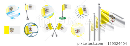 Comprehensive set of Vatican related icons for branding and graphic design projects Comprehensive set of Vatican related icons for branding and graphic design projects 139324404