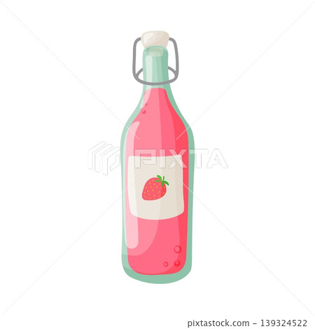 Strawberry Lemonade Glass Bottle Cartoon Clipart Strawberry Lemonade Glass Bottle Cartoon Clipart 139324522