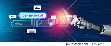 Generative AI Prompt Interface UI for Content Creation. Corpus 139324569
