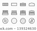 Headboard icon set 139324630