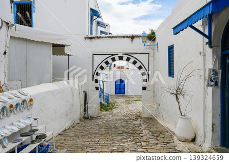 Landscape of Sidi Bou Said, Tunis, Tunisia Landscape of Sidi Bou Said, Tunis, Tunisia 139324659
