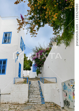 Landscape of Sidi Bou Said, Tunis, Tunisia Landscape of Sidi Bou Said, Tunis, Tunisia 139324660