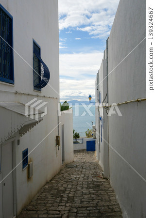 Landscape of Sidi Bou Said, Tunis, Tunisia Landscape of Sidi Bou Said, Tunis, Tunisia 139324667