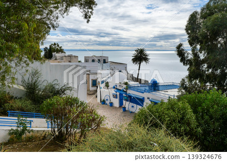 Landscape of Sidi Bou Said, Tunis, Tunisia Landscape of Sidi Bou Said, Tunis, Tunisia 139324676