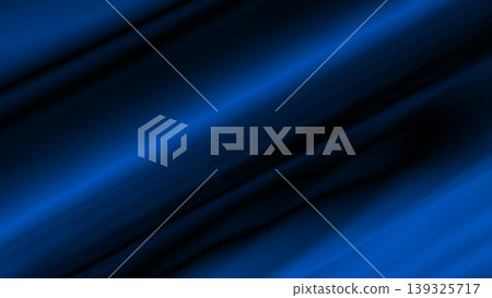 Blue and black abstract background with smooth waves abstract art background 139325717