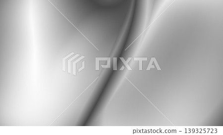 Elegant silver fabric with smooth waves and bright highlights, metallic sheen Elegant silver fabric with smooth waves and bright highlights, metallic sheen 139325723