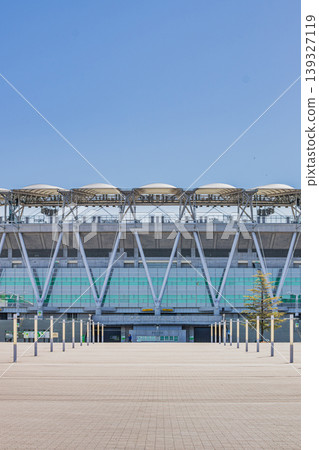 View of Ecopa Arena at Ogasayama General Athletic Park in Fukuroi City (Shizuoka Prefecture) View of Ecopa Arena at Ogasayama General Athletic Park in Fukuroi City (Shizuoka Prefecture) 139327119