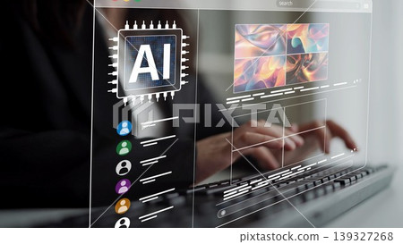 AI Image Generator Platform Interface with Colorful Art Thumbnails Muxer AI Image Generator Platform Interface with Colorful Art Thumbnails Muxer 139327268
