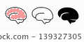 Brain, medical, psychology and neurology, graphic design. Mental health, nervous, intelligence and mind, vector design and illustration 139327305