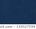 The thick cardboard cover of the book with wrinkles on the surface (navy blue) 139327599