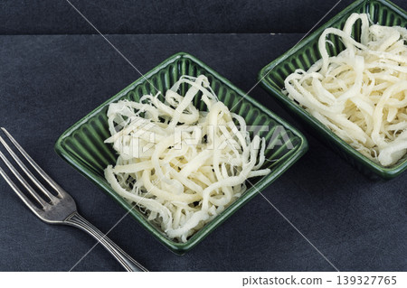 Asian Dried Squid Strips, Traditional Seafood Snack. 139327765