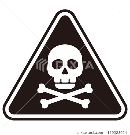 Skull, skeleton, danger, triangle, illustration Skull, skeleton, danger, triangle, illustration 139328024