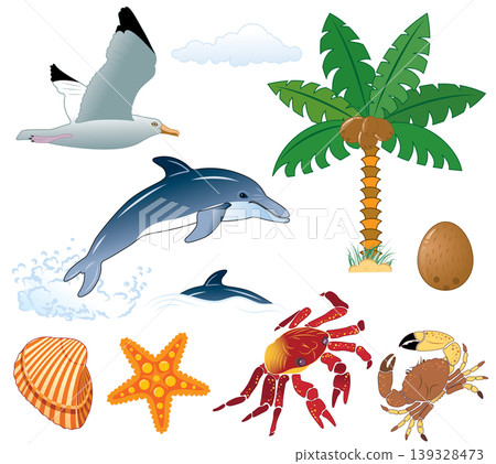 Element for design (summer, sea) 139328473