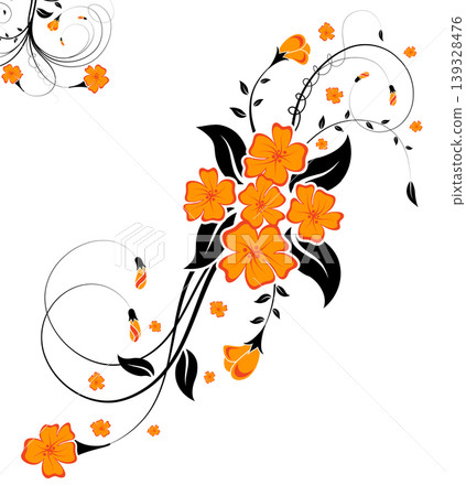 Abstract floral frame Abstract floral frame 139328476