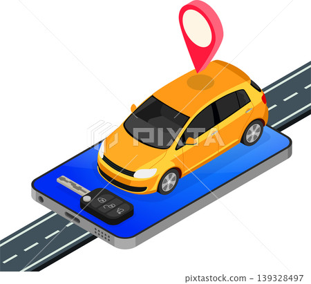 Car Sharing Service Concept Car Sharing Service Concept 139328497