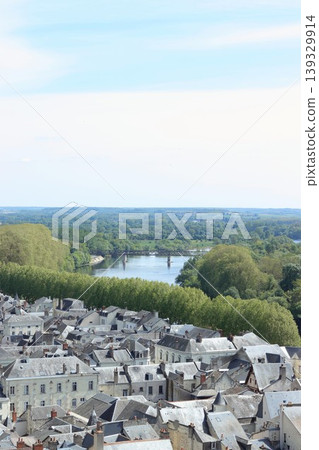 A view of the city from a castle in France A view of the city from a castle in France 139329914