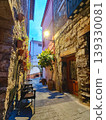 Narrow street ambiance in sueras old town, spain 139330081